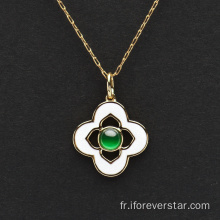 Mariage Green Jadeite Pendant